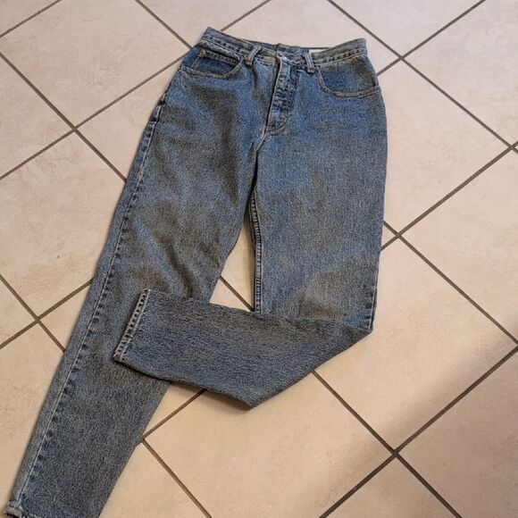 Lawman Western Style Jeans High Rise Taper Leg Medium Stone Wash Blue Size 9 - Picture 2 of 9